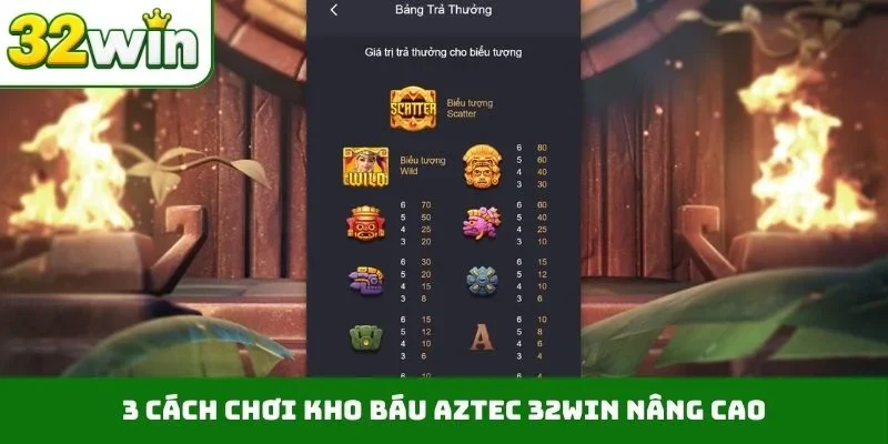 3 cách chơi Kho báu Aztec 32WIN nâng cao