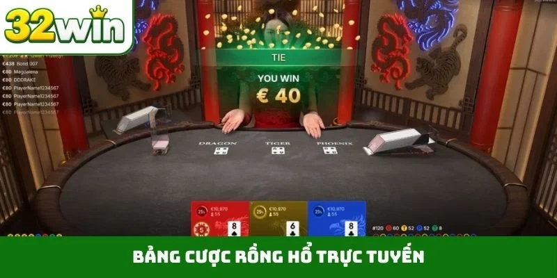 Bảng cược rồng hổ trực tuyến