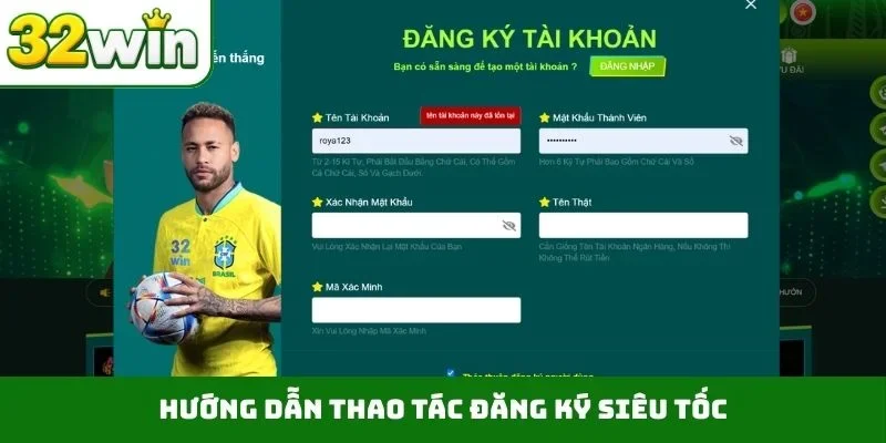 Hướng dẫn thao tác đăng ký siêu tốc