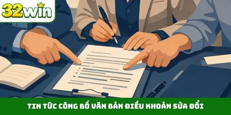 Tin tức công bố văn bản điều khoản sửa đổi